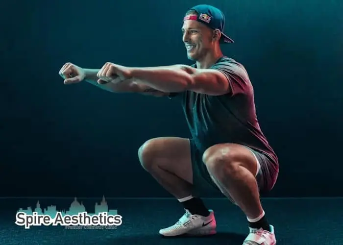 Image of man build leg muscle Tonbridge through exercise