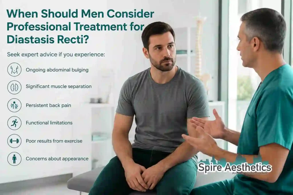 When Should Men Consider Professional Treatment for Diastasis Recti Tonbridge?