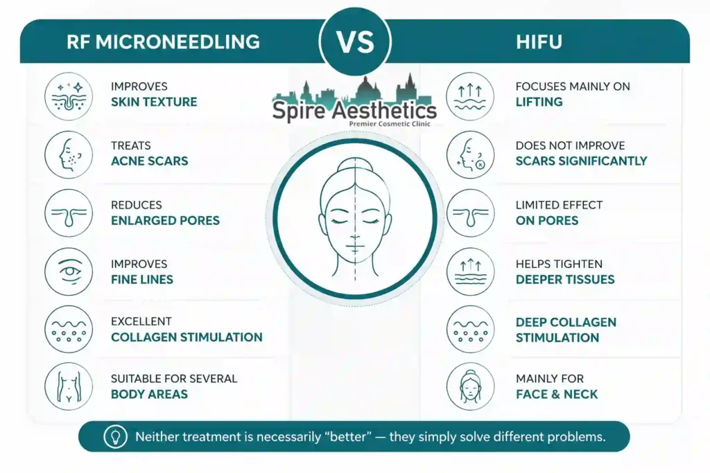 RF Microneedling vs HIFU: Which Treatment Gives Better Results Tonbridge?